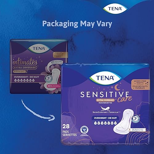 Incontinence Pads, Overnight Absorbency, Extra Coverage - 135 Count B6645