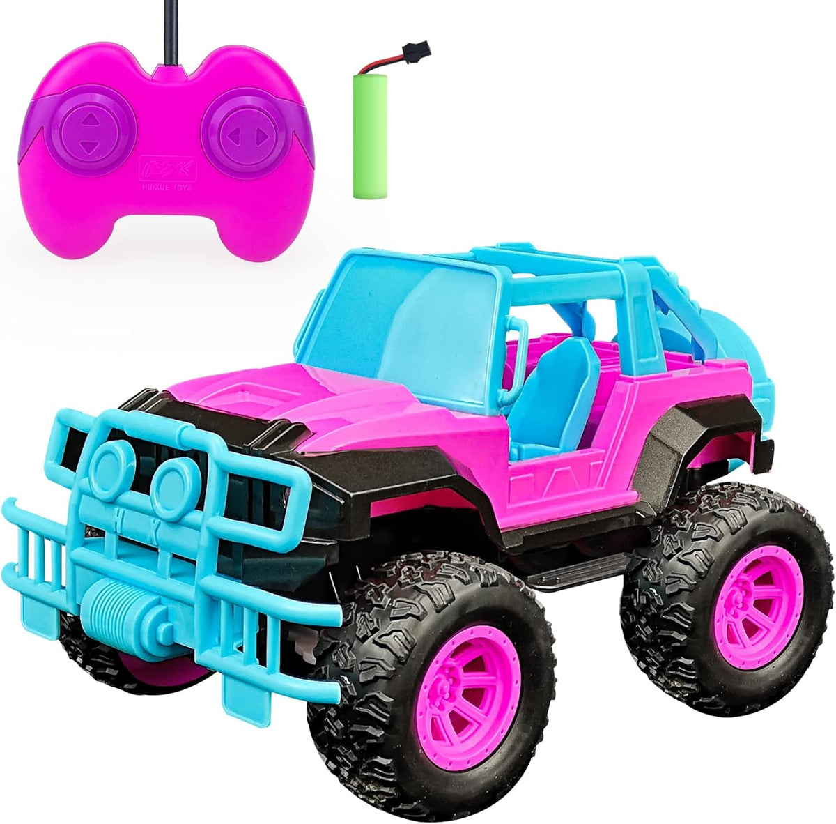 Pink Purple RC Truck with LED Lights, 1:20 Scale Off Road Vehicle N76140