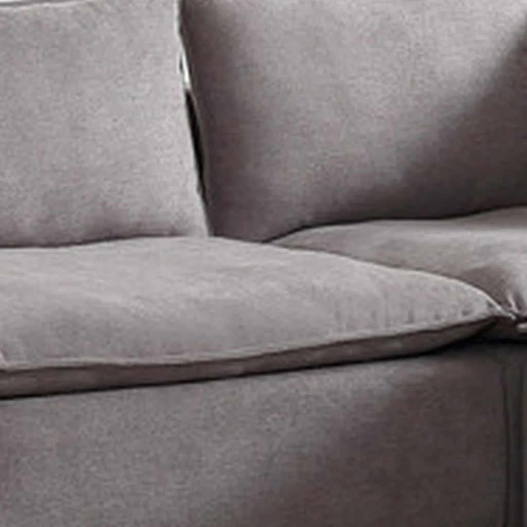 95 Inch Loveseat, Ottoman, and Console Table Set, Gray Z7807