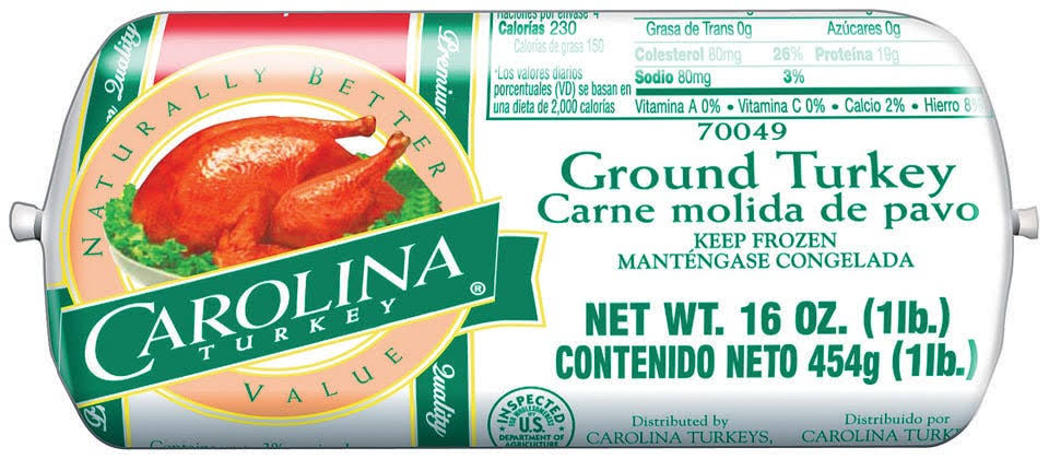 Ground Turkey Chub - 12/Case E157945