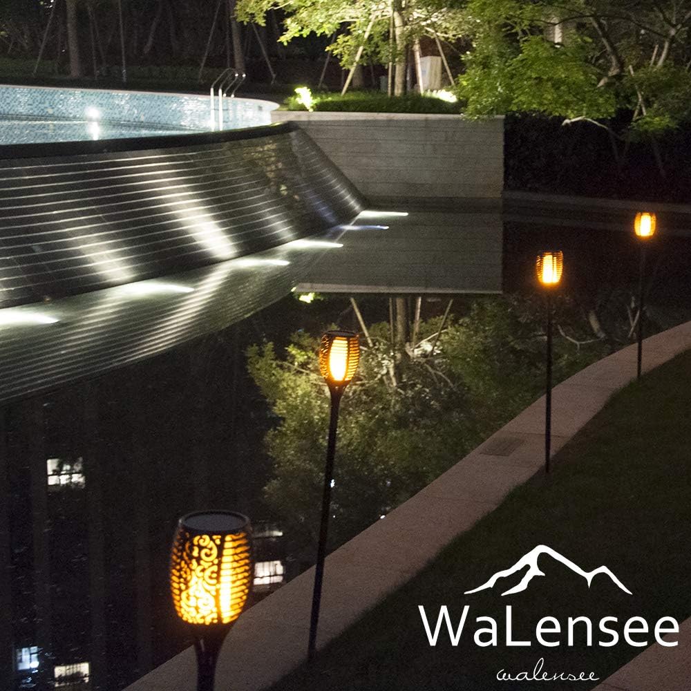 43 LED Waterproof Flickering Flames Torch Solar Lights (4 Pack) I93315