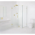 78x22 H Frameless Shower Door Brass Z8217