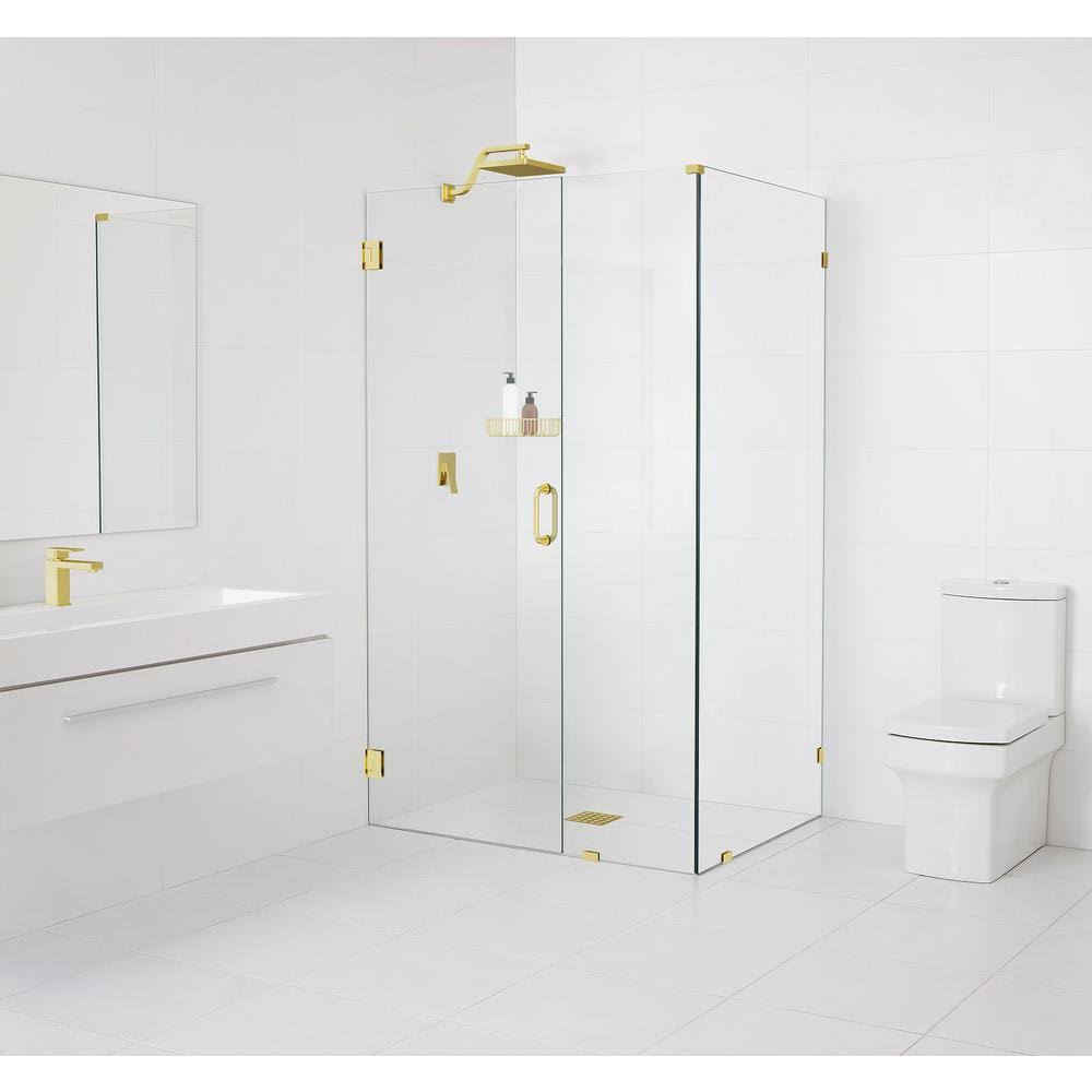 78x22 H Frameless Shower Door Brass Z8217
