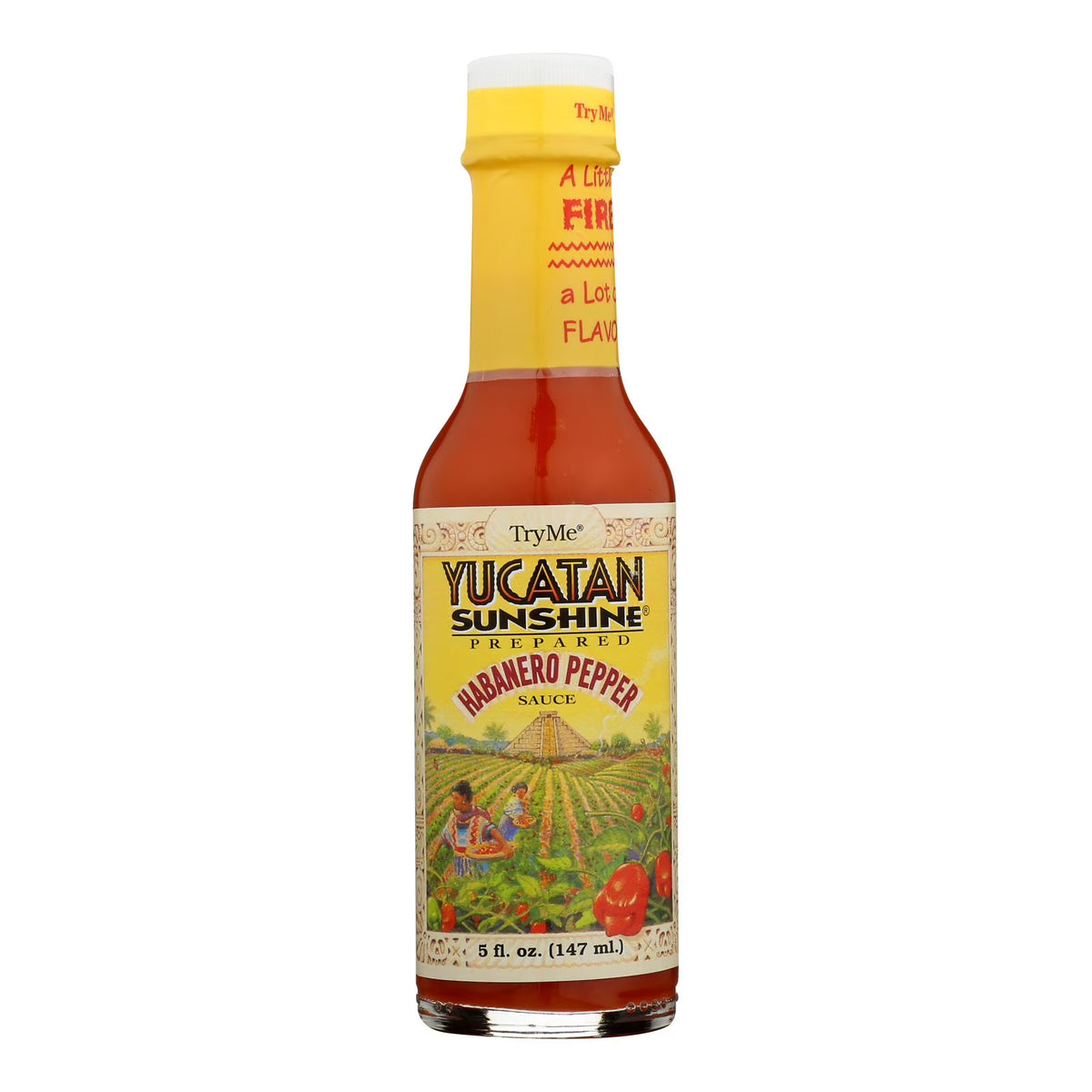 Habanero Pepper Sauce, 5 fl oz, Pack of 6 R59457