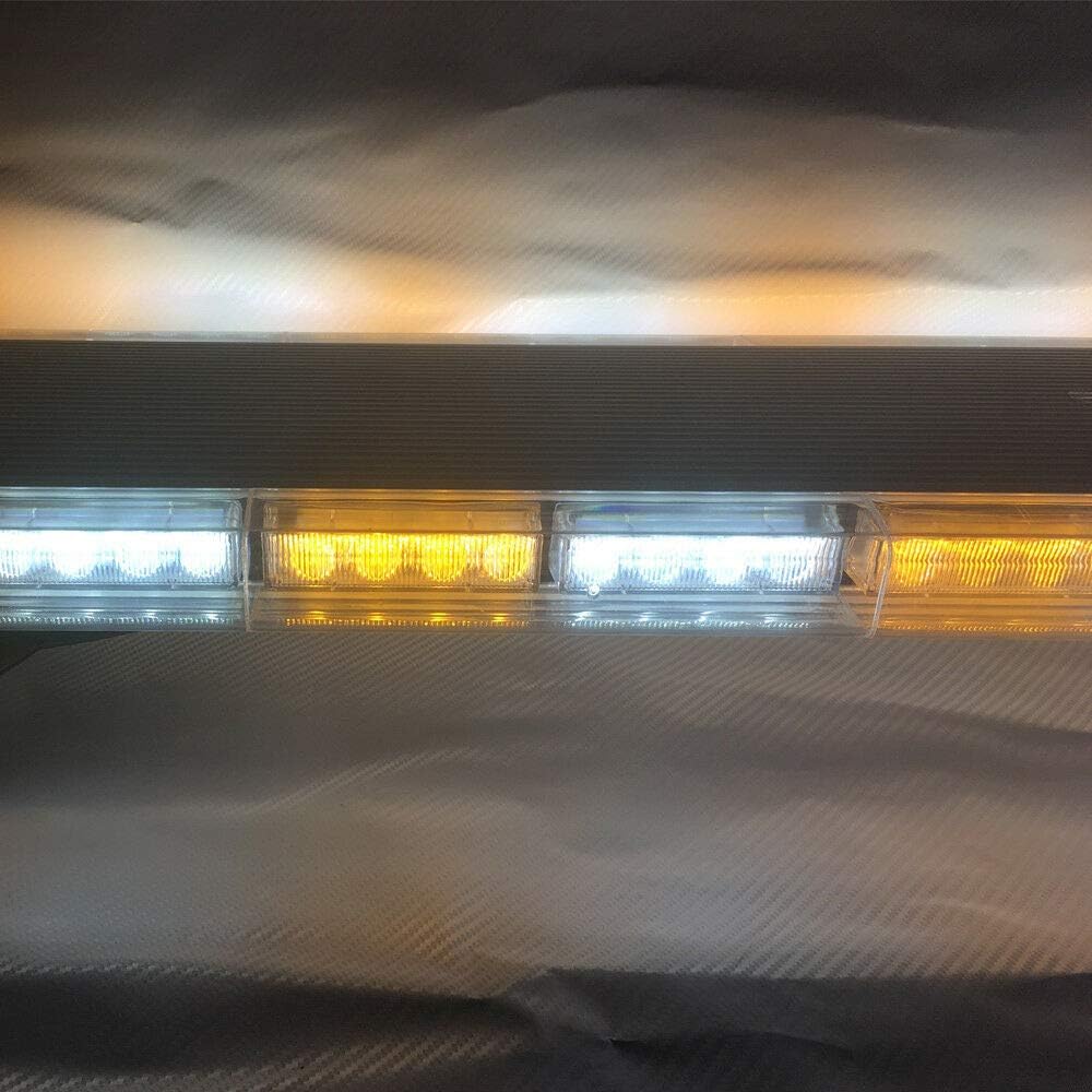 Amber White LED Emergency Strobe Light Bar C142