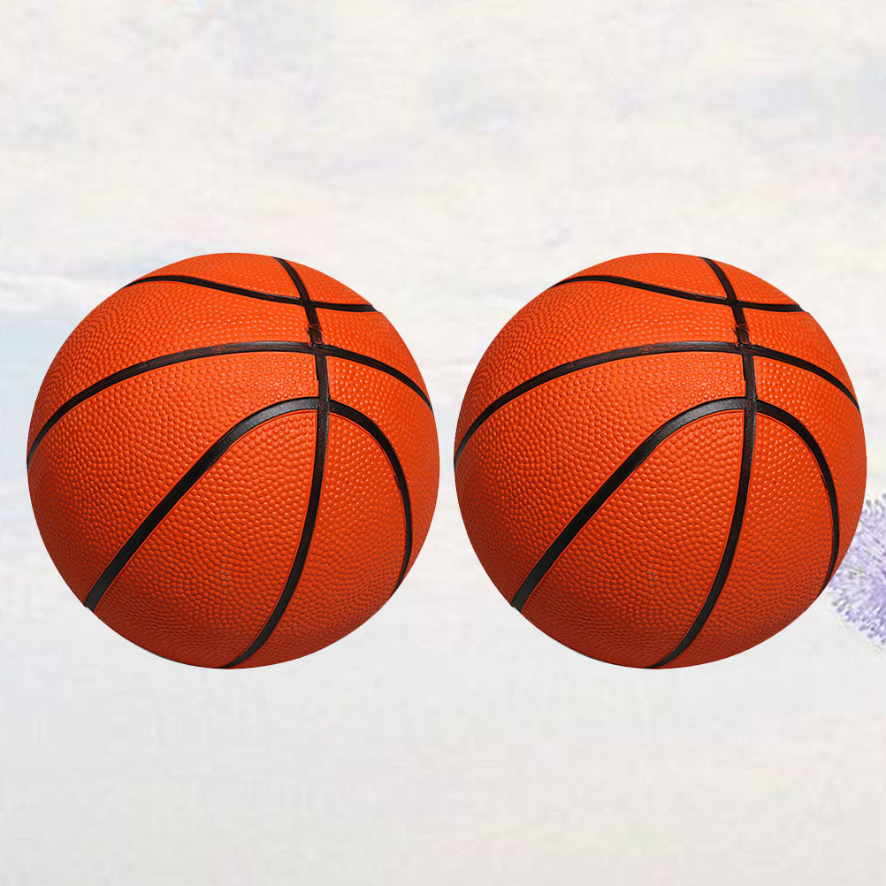 Orange 13CM Diameter Inflatable Desktop Basketball Toy S118