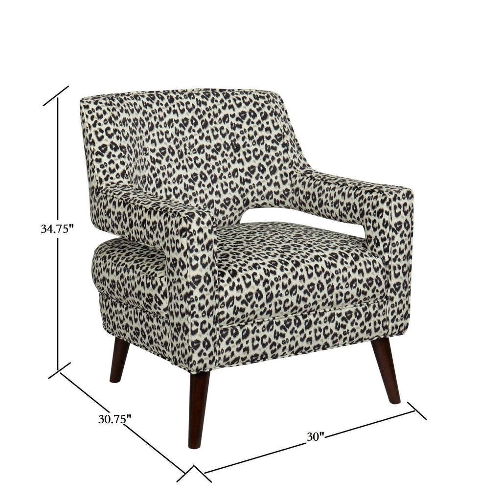 Blue Button Tufted Wingback Chair P4878