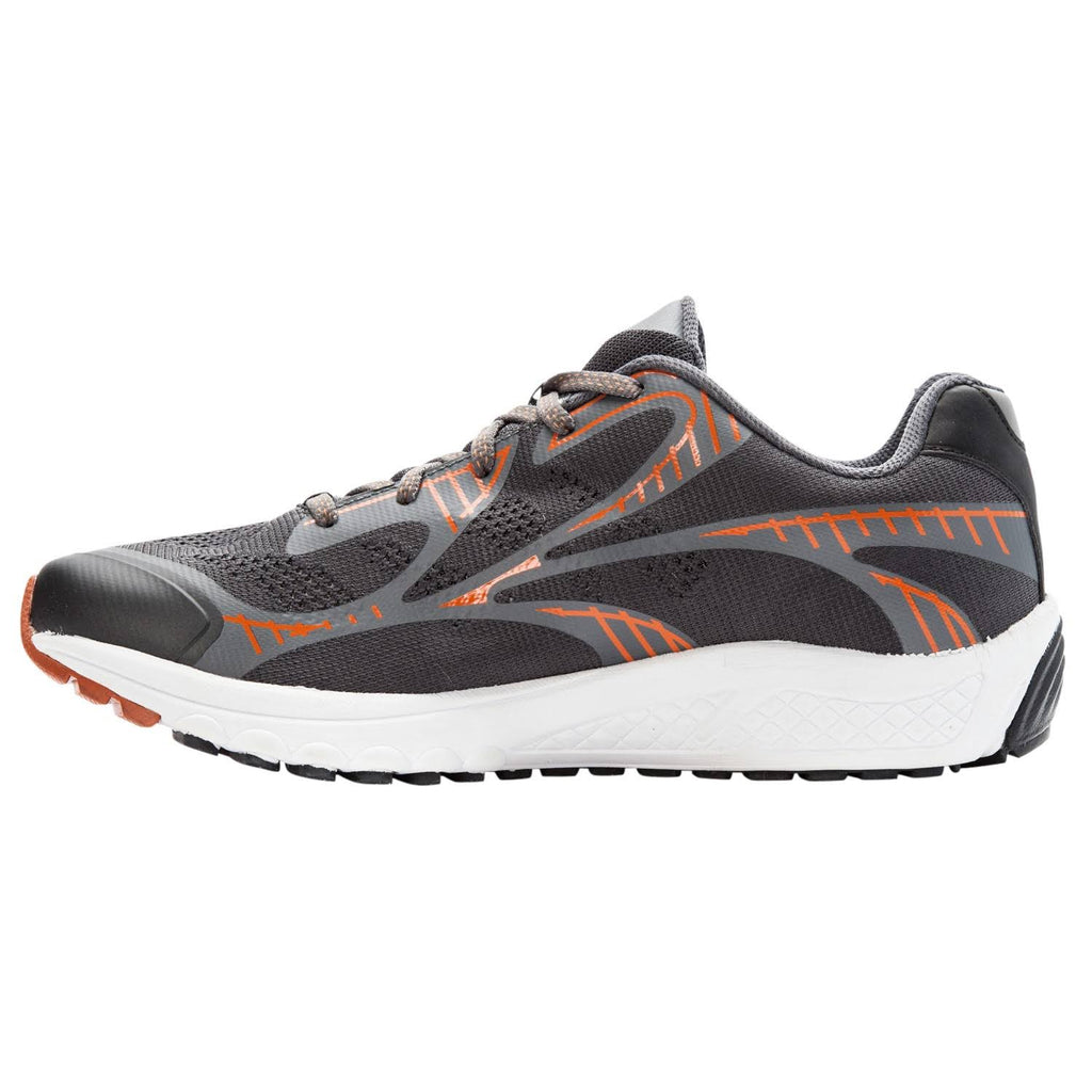 Men's Propet One LT Dark Grey/Burnt Orange Size 15 R950495