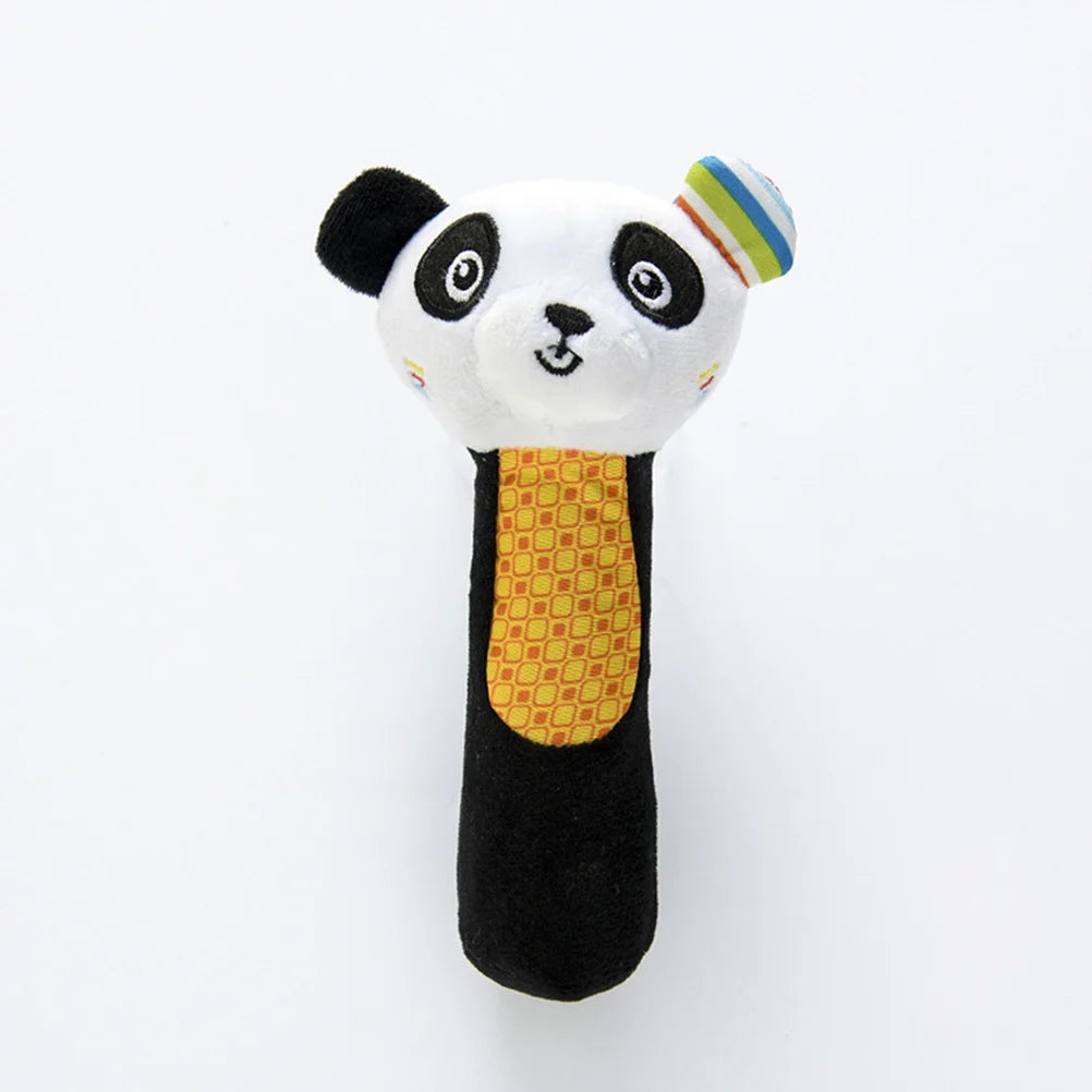 Panda Cartoon Animal Plush Wrist Rattles Hand Bells for Babies Y169383
