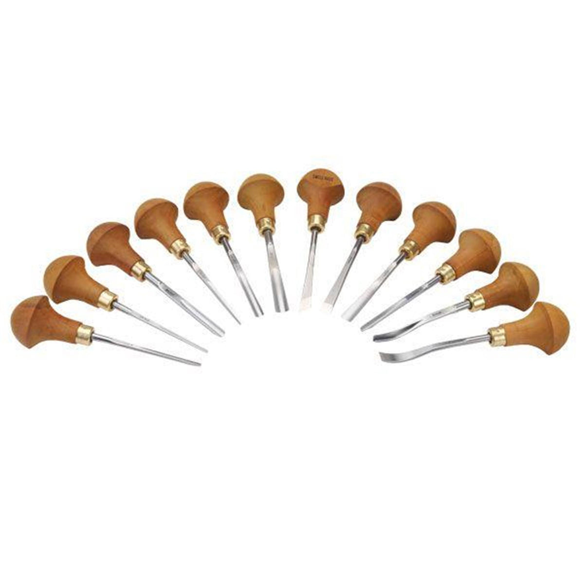 12 Piece Palm Handled Carving Tool Set L575