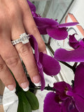 6 Carat Emerald Cut Diamond Eternity Engagement Ring P580