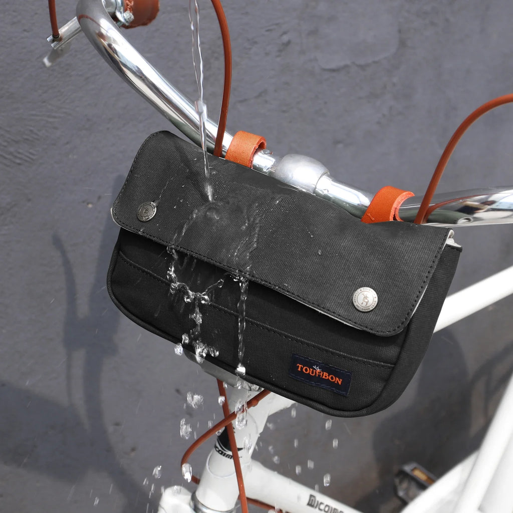 Waxed Canvas Waterproof Bicycle Handlebar Bag R665