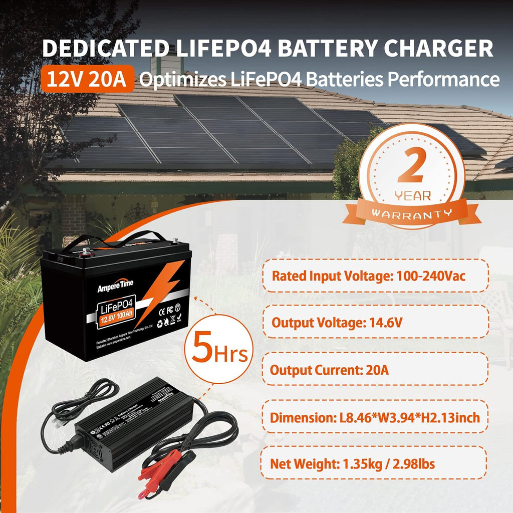 14.6V 20A Lithium Iron Phosphate Battery Charger T2050