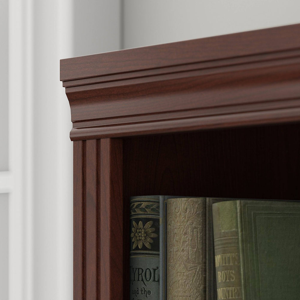Linen White Oak 5 Shelf Bookcase L53798