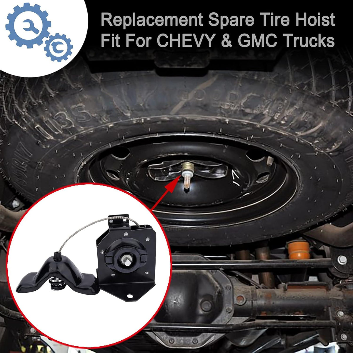 Spare Tire Hoist Assembly Pack of 2 G78274