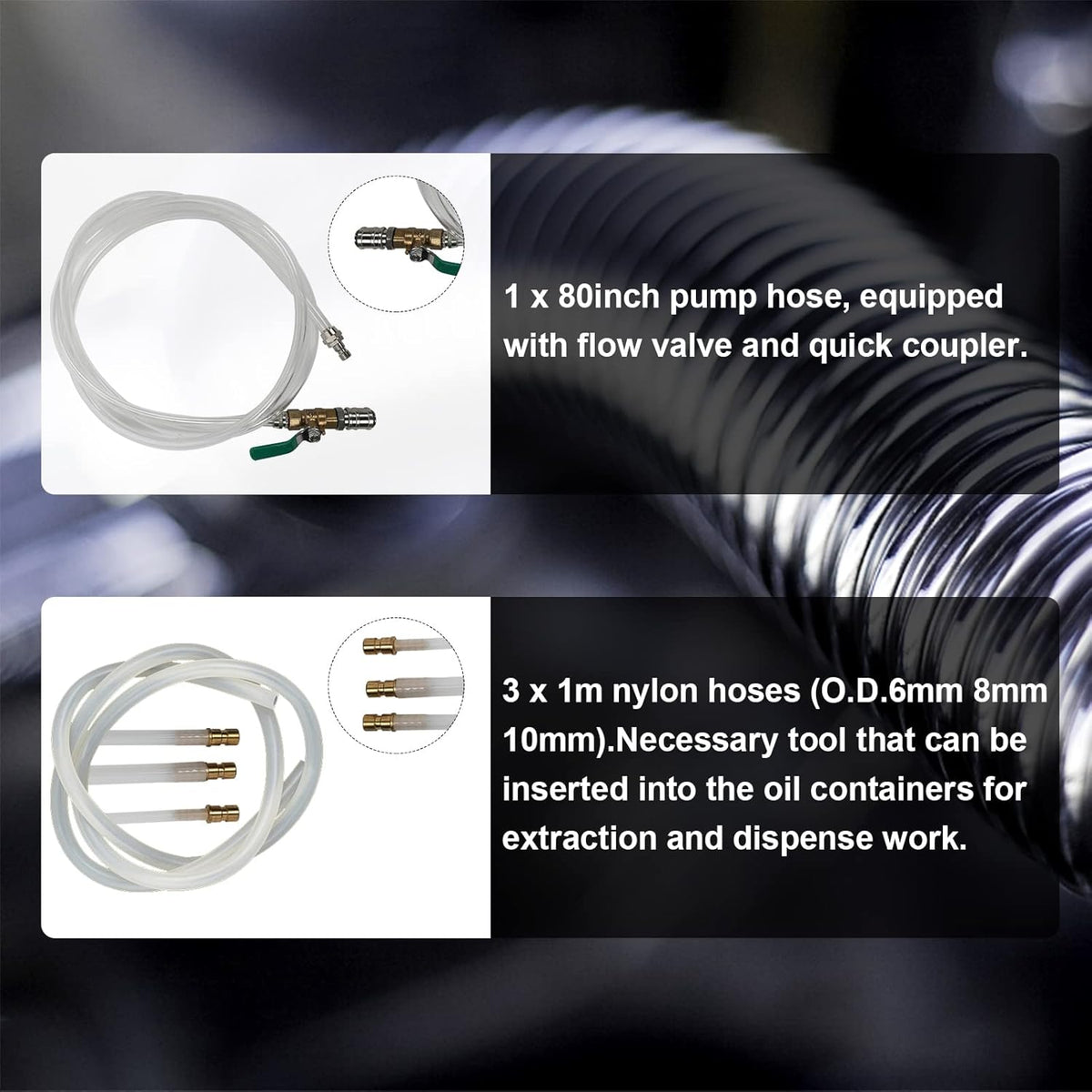 10L Manual Automatic Transmission Fluid Refill Pump Set with 20 PCS Adapters P89505
