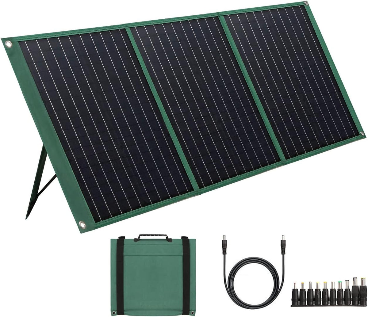 Foldable Monocrystalline Solar Panel with USB/DC Output and Controller T2018