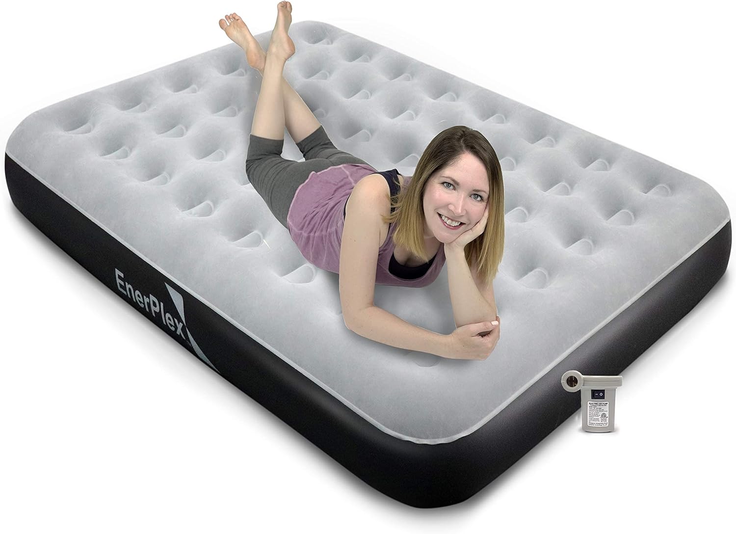 Queen Camping Airbed Air Mattress with Pump A31372