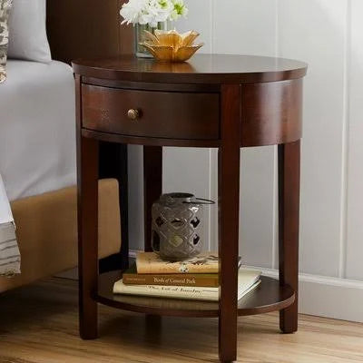 Espresso End Table with Storage S255476