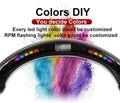 Black Suede LED Steering Wheel O1123