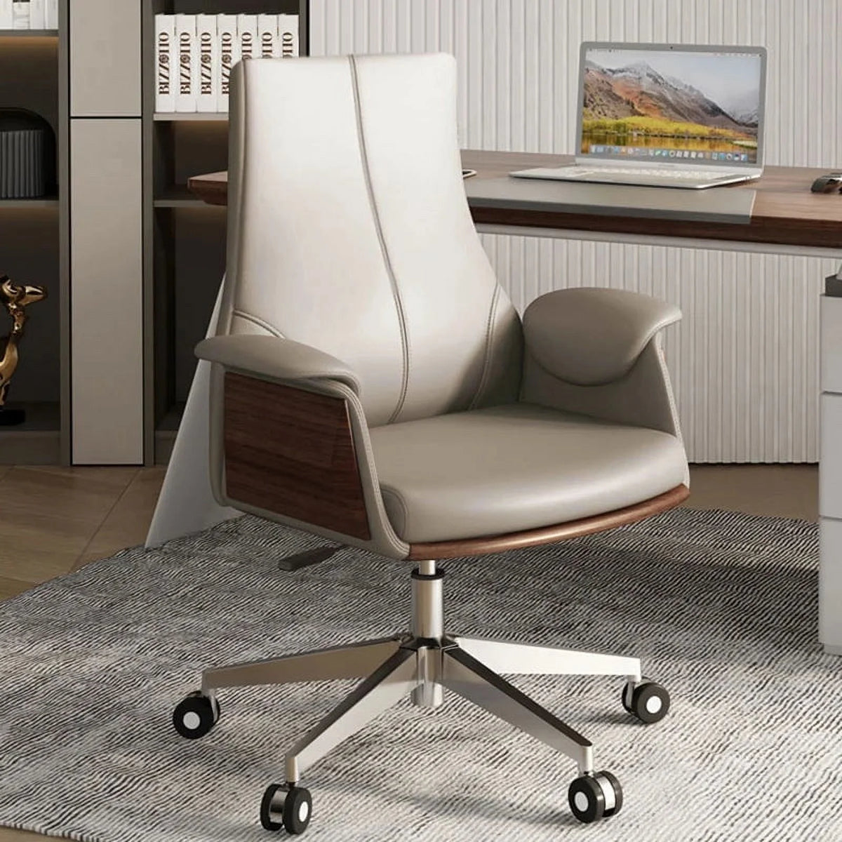 Leather Office Chair Ergonomic Arm Chair G557465