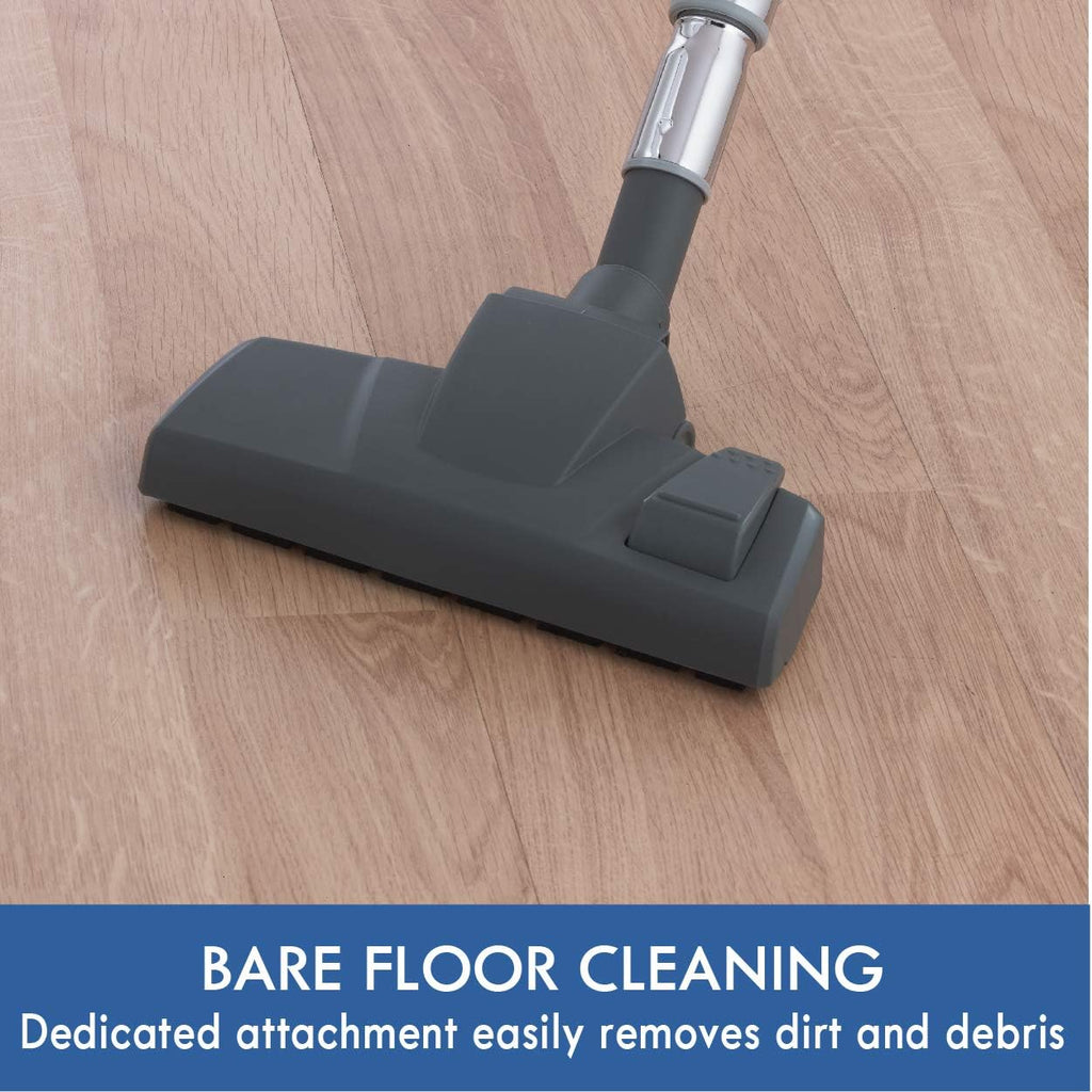Blue Lightweight Bagless Compact HEPA Canister Vacuum with Pet Turbine Brush A304