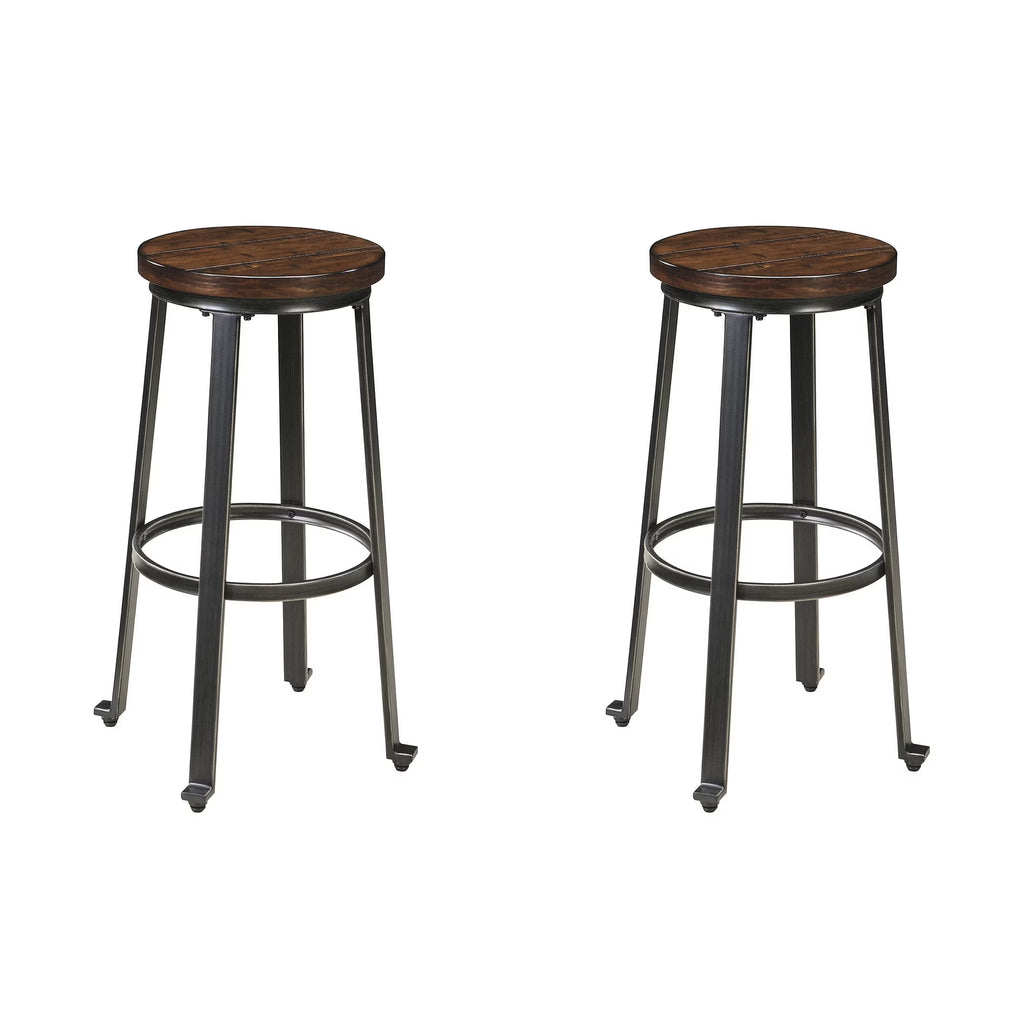 Industrial 29" Pub Height Barstool, Set of 2 E11092
