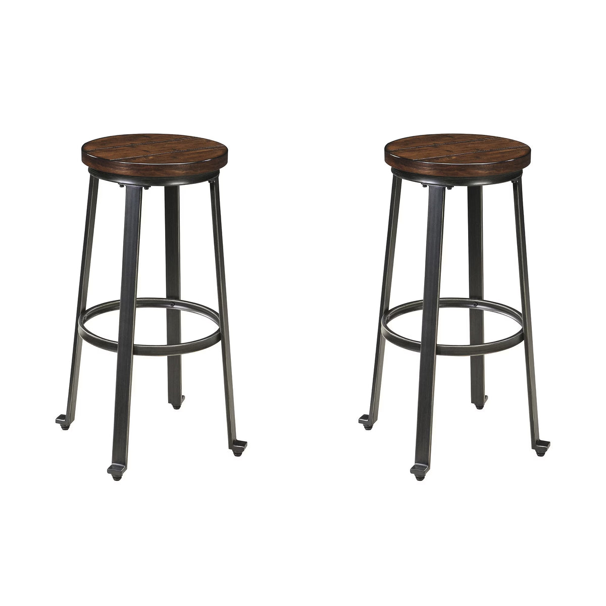 Industrial 29" Pub Height Barstool, Set of 2 E11092