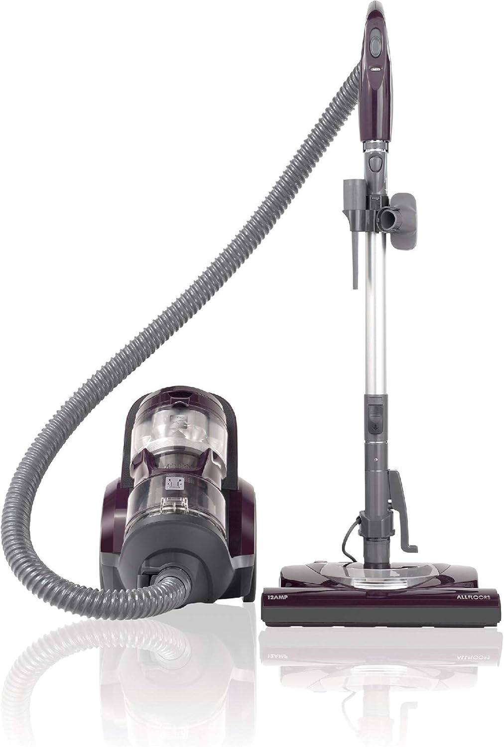 Blue Lightweight Bagless Compact HEPA Canister Vacuum with Pet Turbine Brush A304