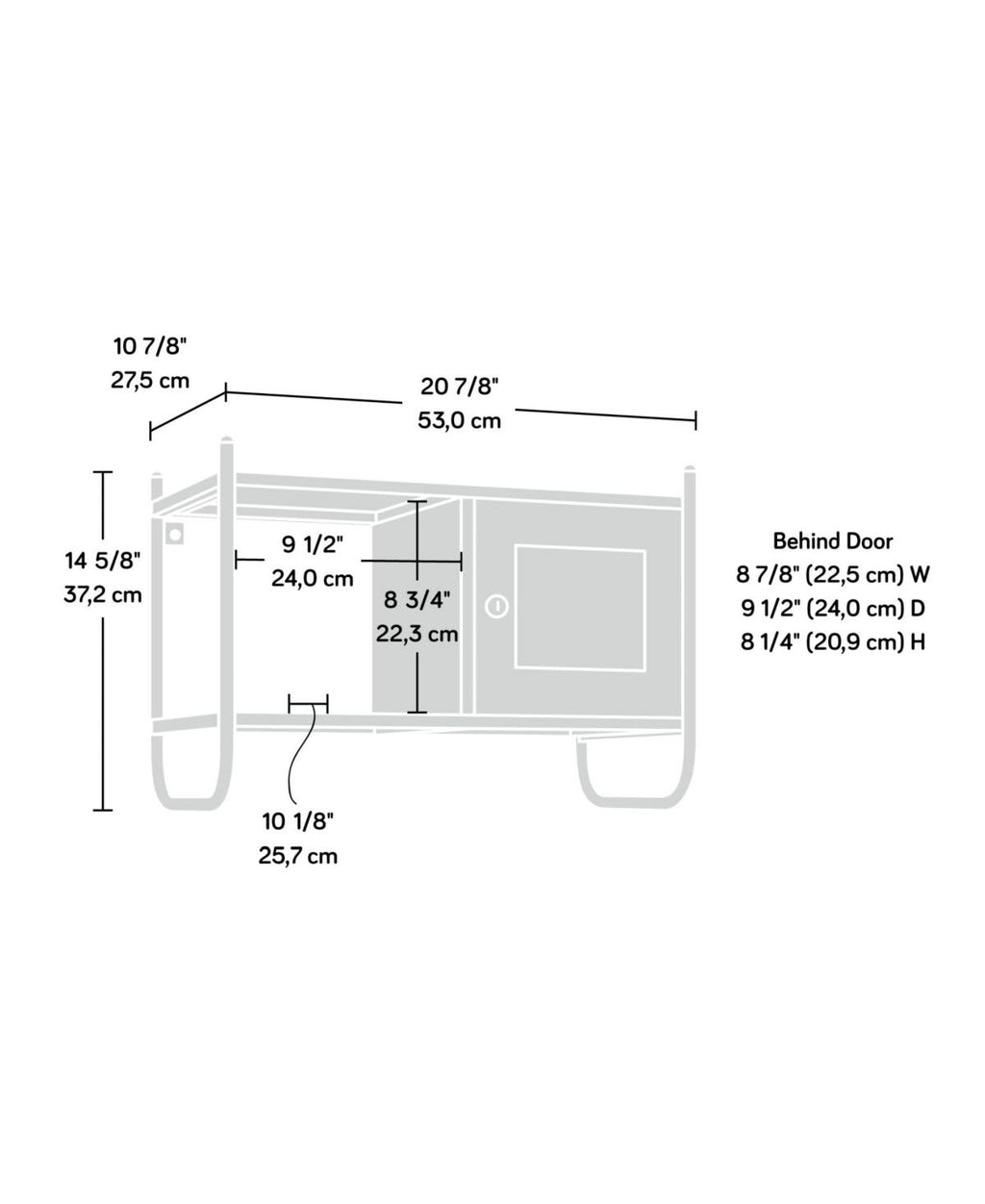 Black Wall Cabinet G359