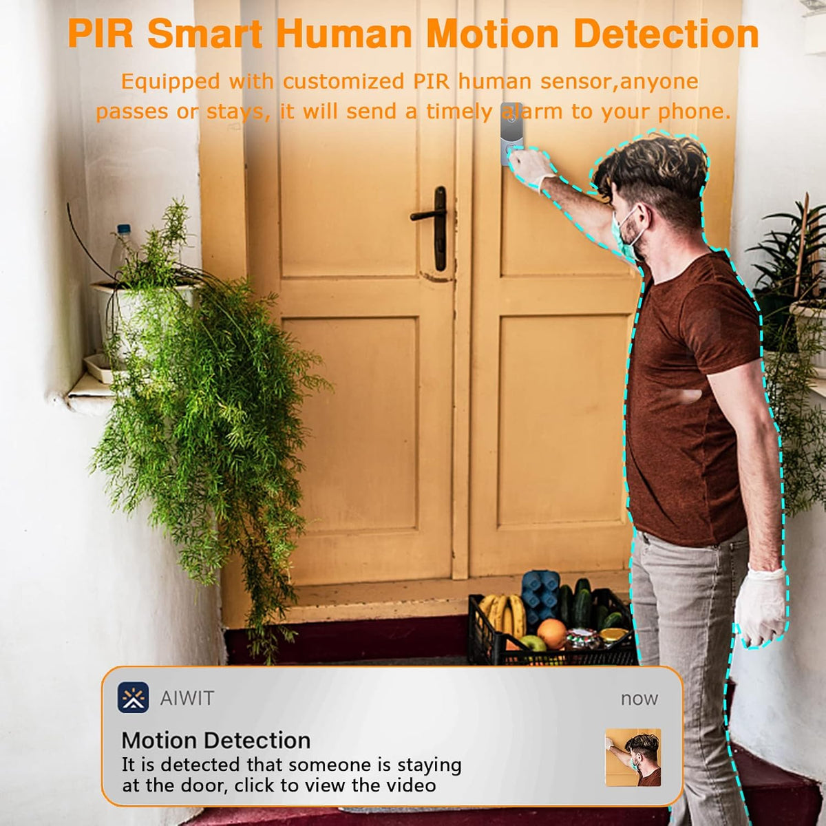 Wireless Video Doorbell Camera with Wireless Chime, Night Vision, Pack of 2 N606