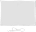 White Rectangular Shade Sail with Tethers, WxD: 2 x 3 M X2992