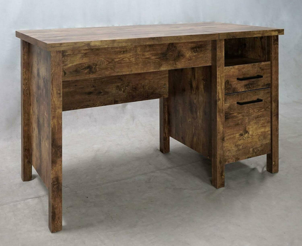 Antique Nutmeg Lift Top Office Desk E46490