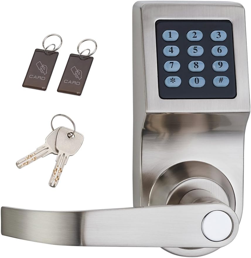 Digital Door Lock with M1 Card, Code and Key O759