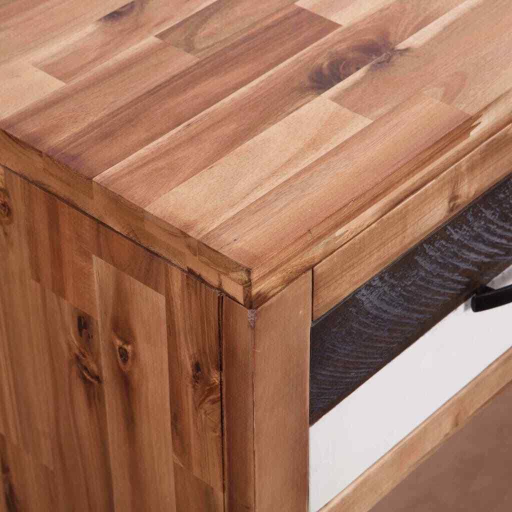 Solid Acacia Wood Console Table U892