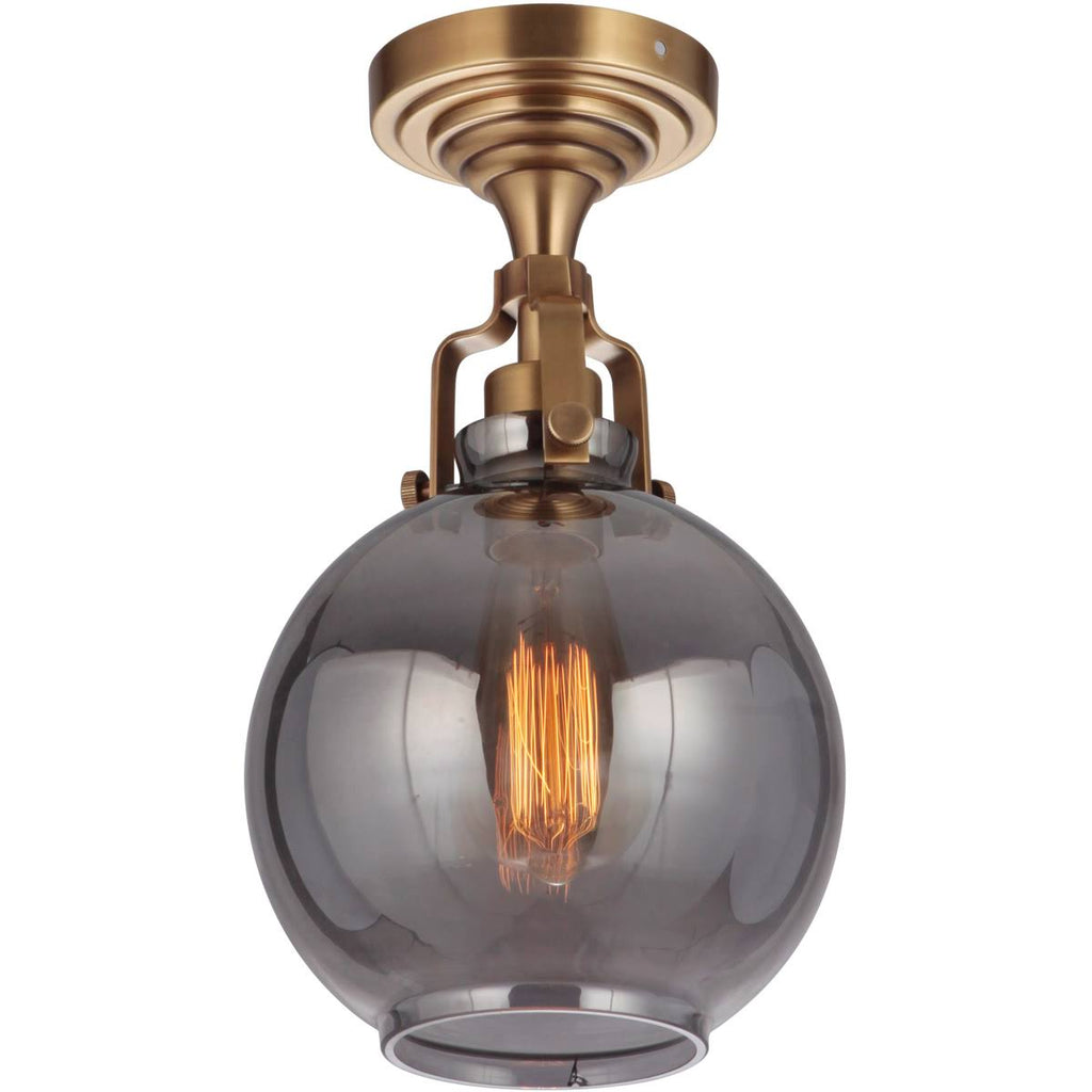 Vintage Brass Semi Flush Light G400