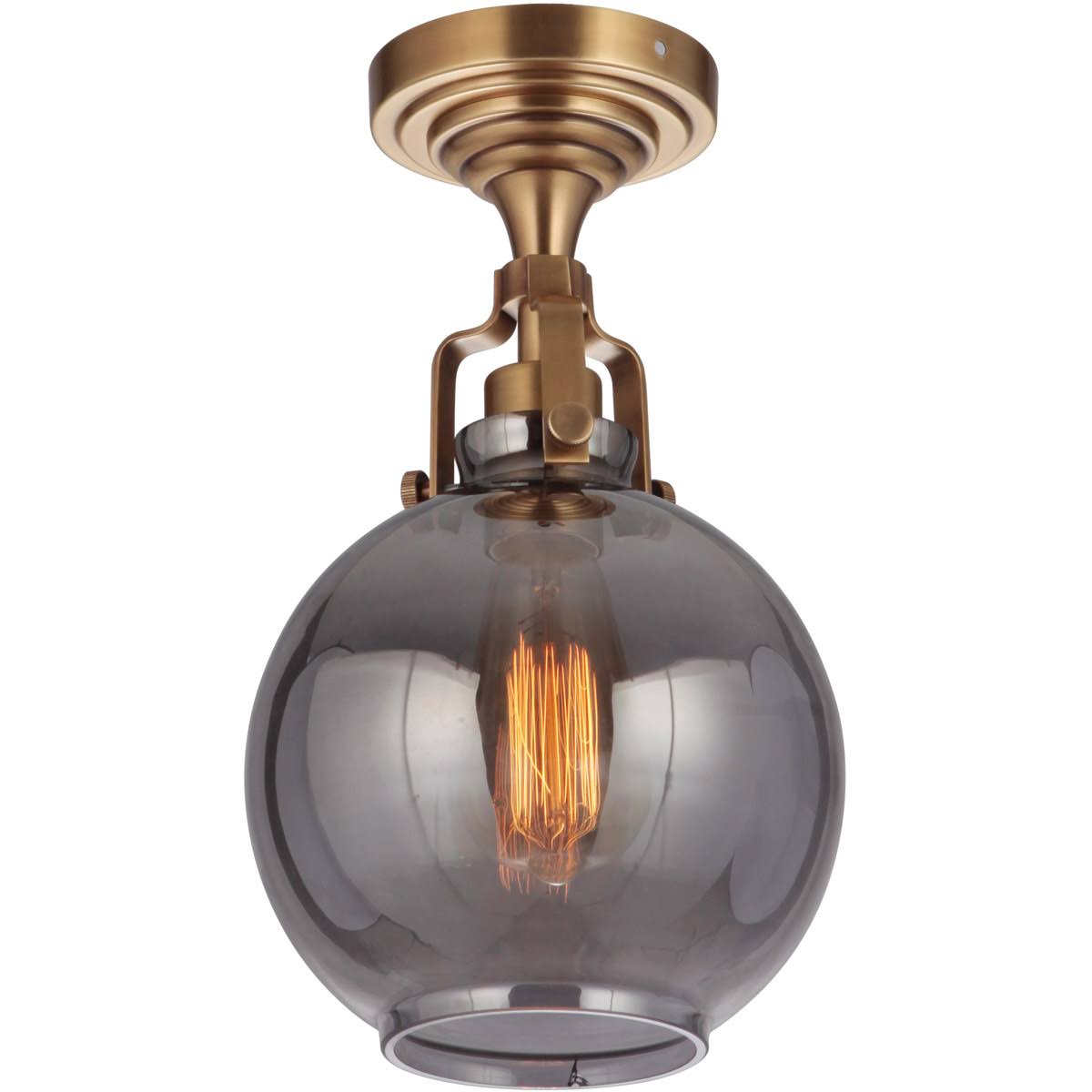 Vintage Brass Semi Flush Light G400