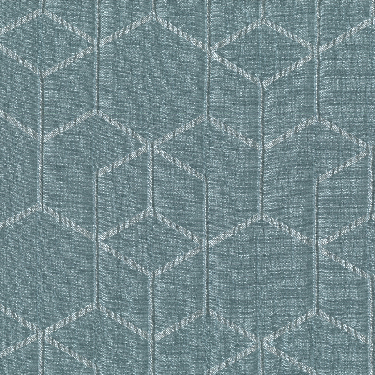 Blackout Geometric Single Curtain Panel, 50" x 84", Aqua Slate B95505