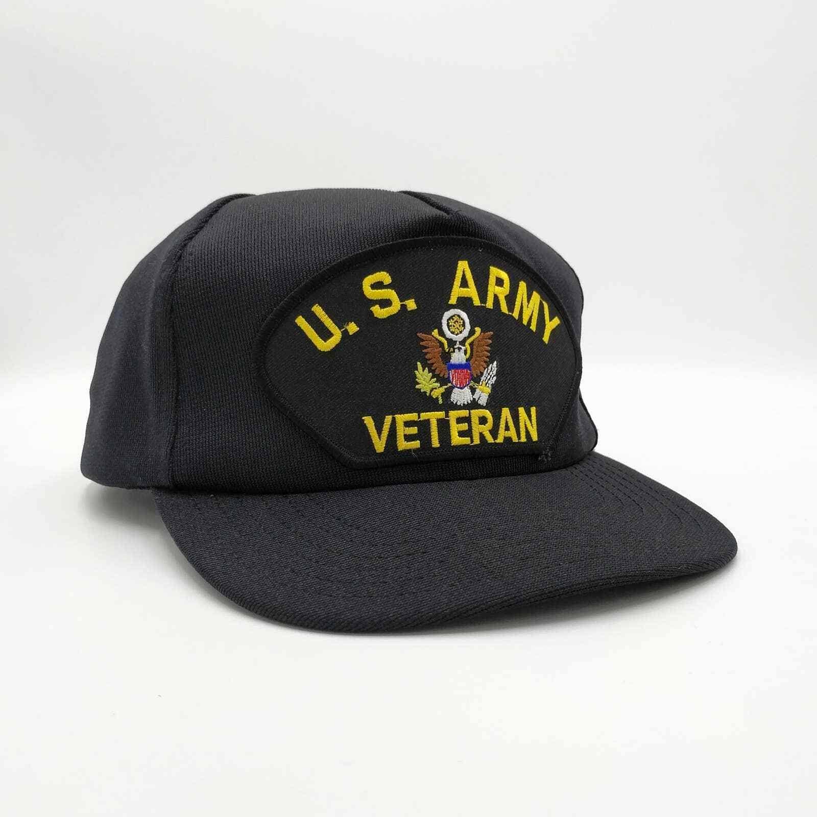 Vintage US Army Veteran Snapback Trucker Hat Cap K944