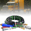 15Ft 3in1 ABS & Power Air Line Hose Assemblies for Semi Truck Trailer Tractor F6882