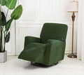 Navy Blue Stretch Recliner Slipcover with Elastic Straps Polyester Spandex M413