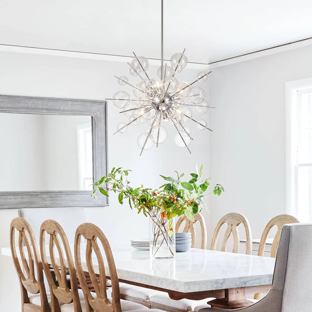 6-Light Globe Bubble Starburst Chandelier T313139