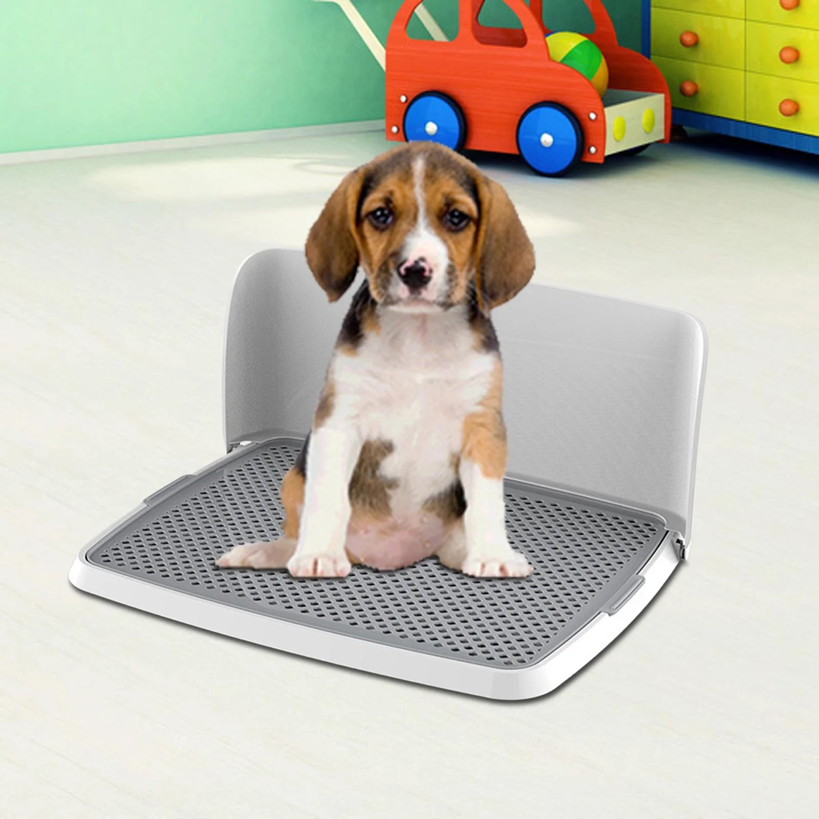 Dog Toilet Tray with Removable Pee Pad Holder 63cmx29cmx48cm B23137