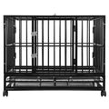Black 48-Inch Dog Cage D291405