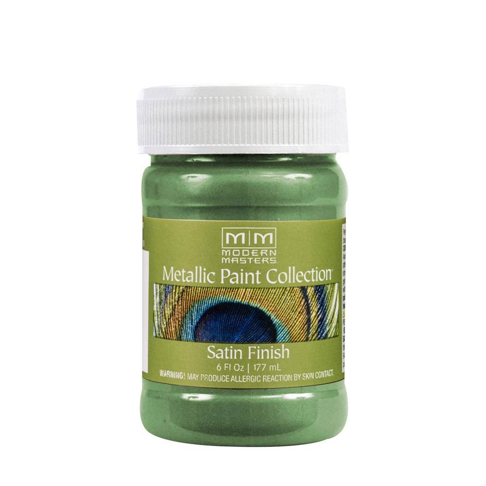 Satin Mystical Green Metallic Paint, 6 oz. (6 Pack) R6707