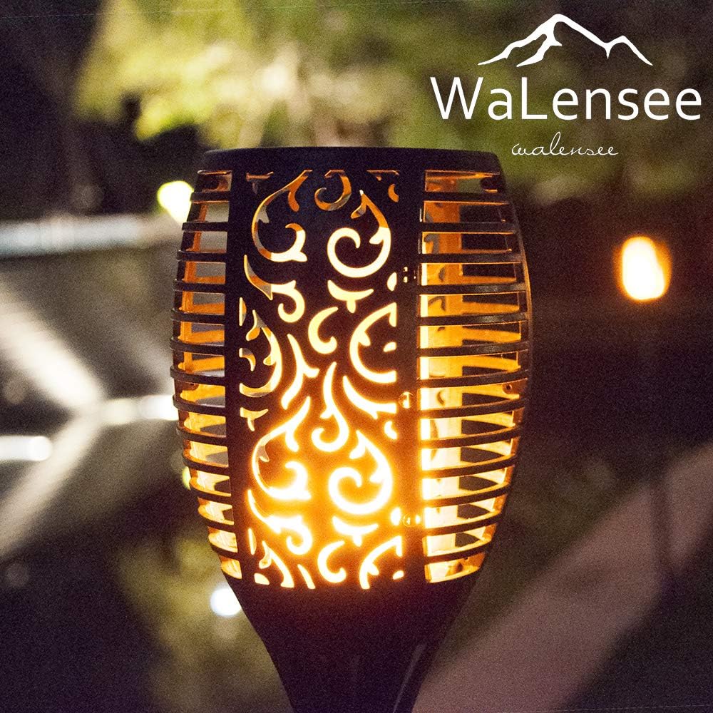 43 LED Waterproof Flickering Flames Torch Solar Lights (4 Pack) I93315