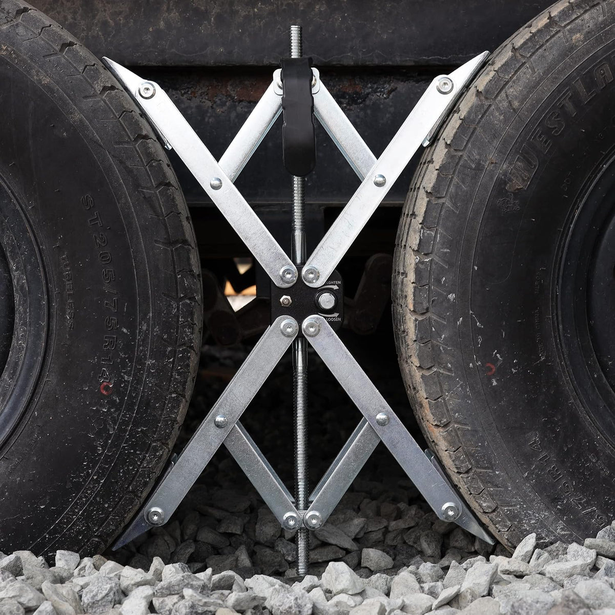 2 Pack XL Wheel Chock with Lock for RV Travel Trailer Camper Tire Z5093
