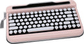 White Chrome Keycap Bluetooth Keyboard V599