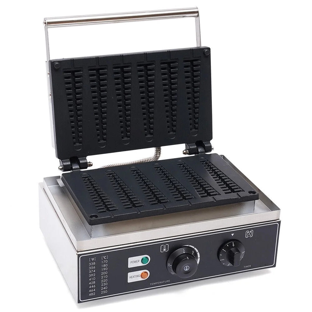 1500W Electric 6 Grids Nonstick Waffle Maker Q55836