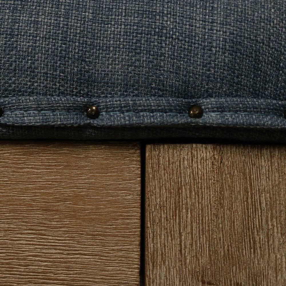 Tufted Textile Shelved Ottoman D91467